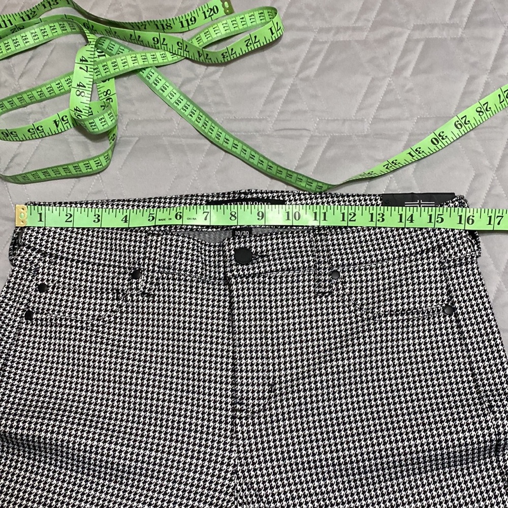 Sz 10/30⭐️NWT Liverpool Kelsey Knit Plaid Button Front Trousers. - Picture 8 of 10